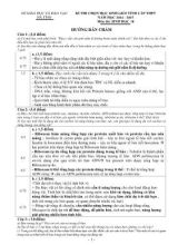 Kì thi chọn học sinh giỏi tỉnh cấp thpt năm học 2014 - 2015 môn thi sinh học 10